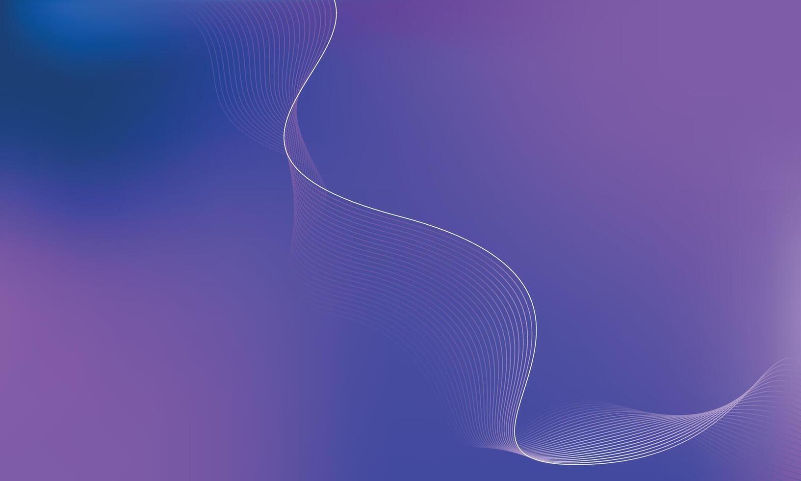 Gradient Wave Background. Abstract Purple and Blue Flow Line Design vector