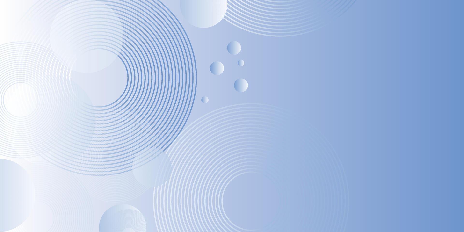 Abstract modern blue background with dynamic circle elements. Digital future technology concept background vector