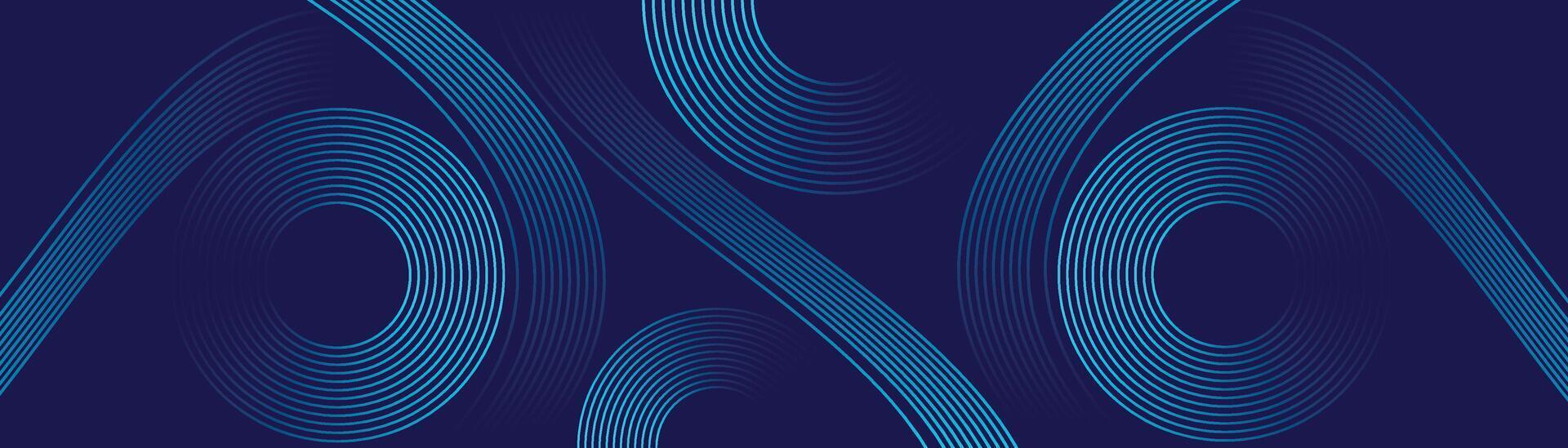 Geometric shapes. Modern shiny blue gradient lines. Futuristic technology concept. Blue abstract background vector