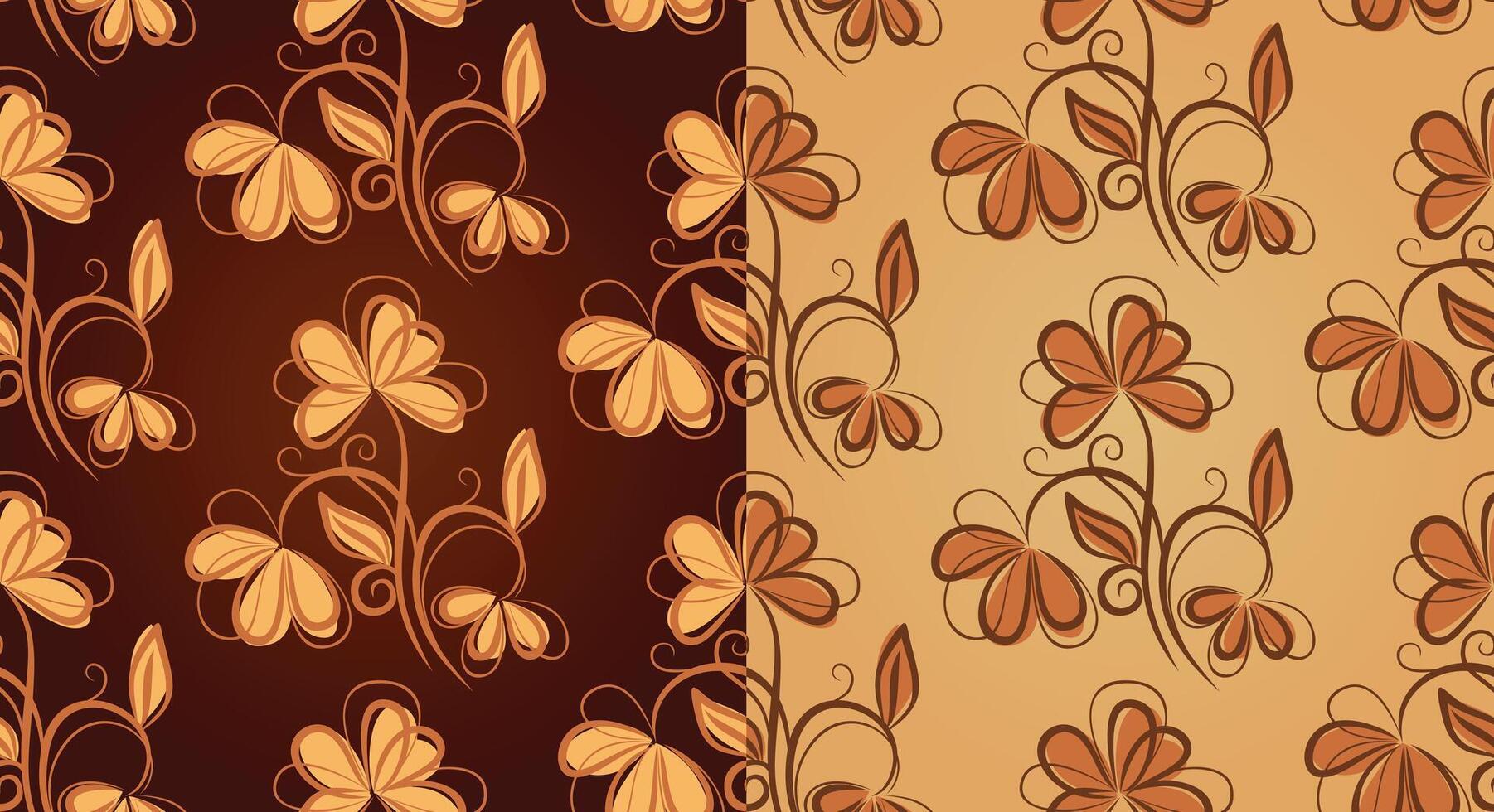 Seamless background with garden flowers. vector