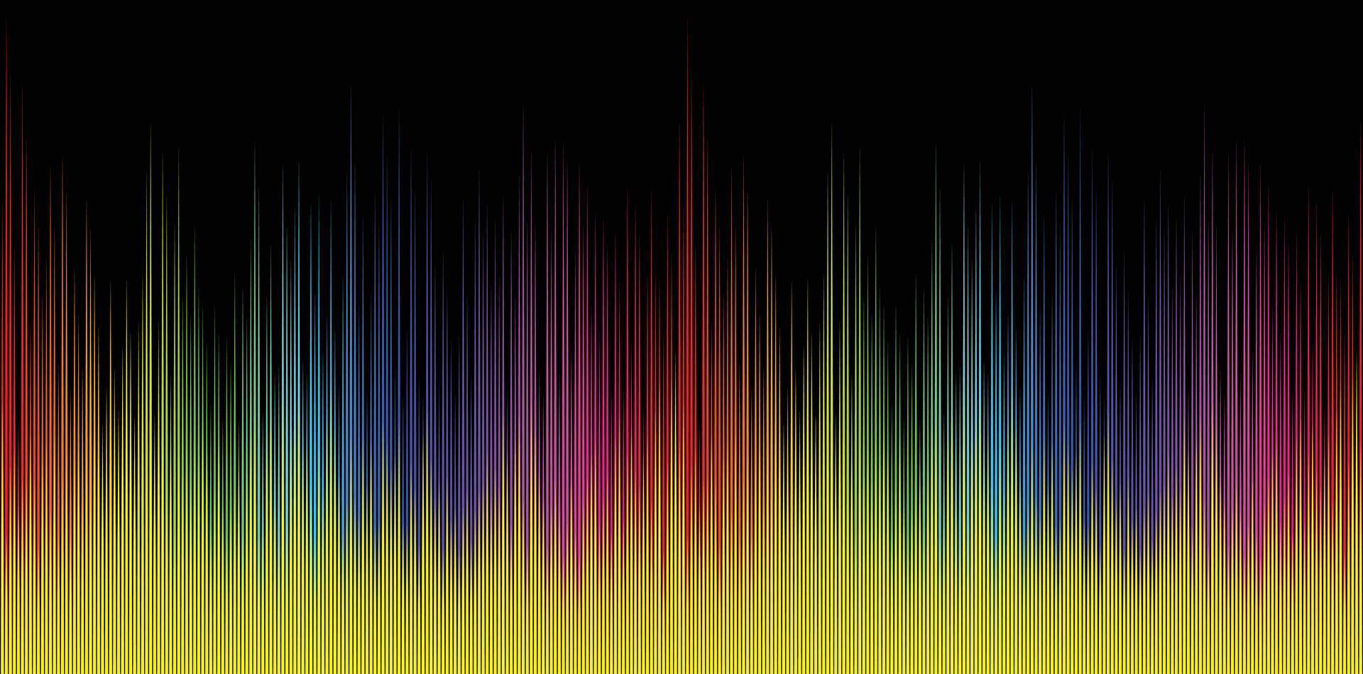 Color sound wave. vector