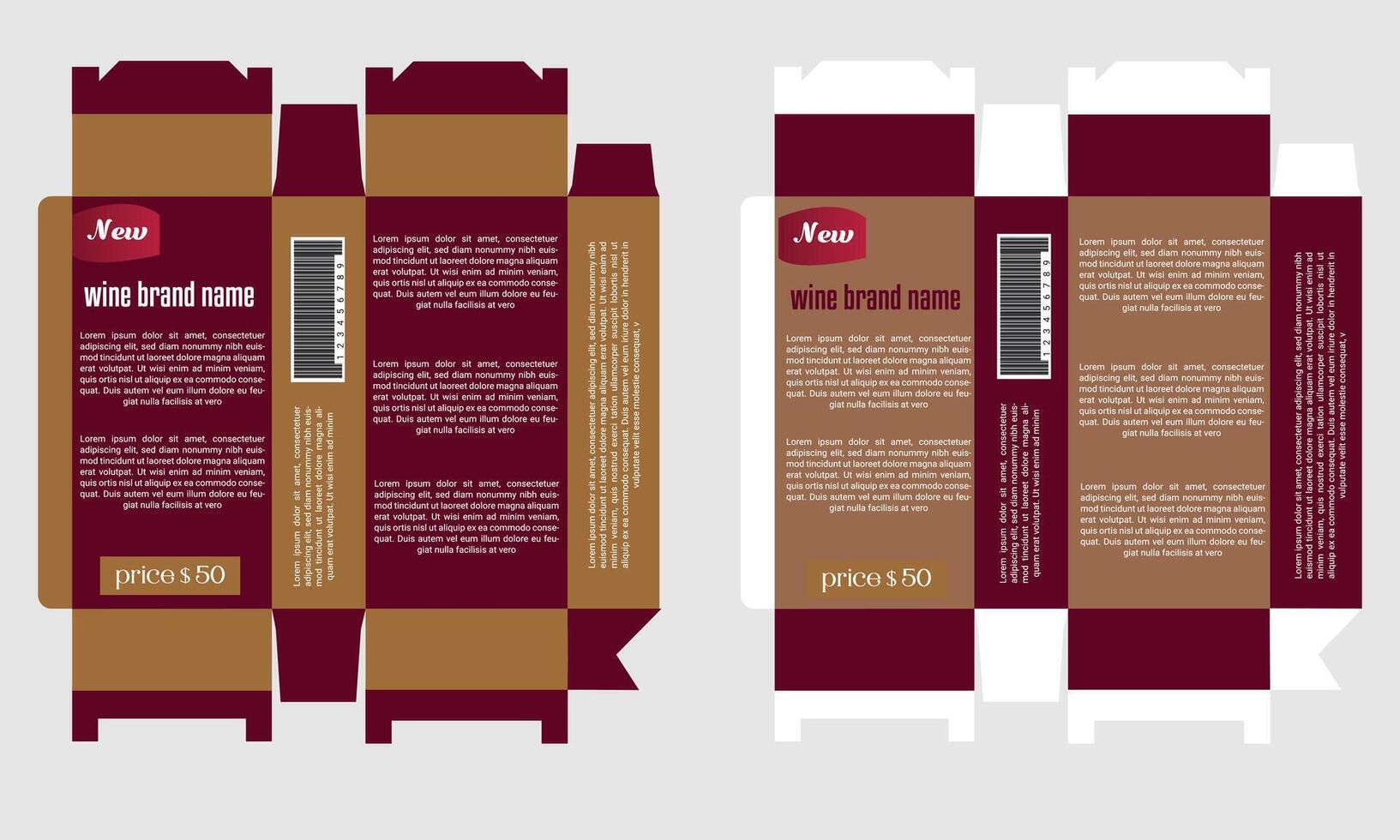 Elegant Examples of Wine Packaging Design vector