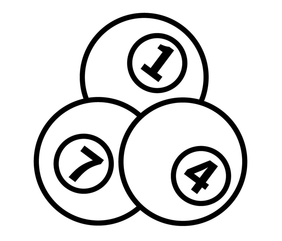 illustration of billiard ball logo. illustration vector