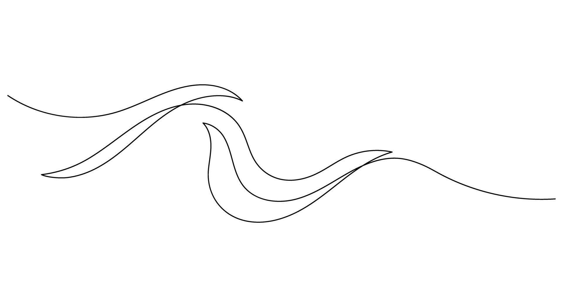 wave pattern abstract line art copy space background vector