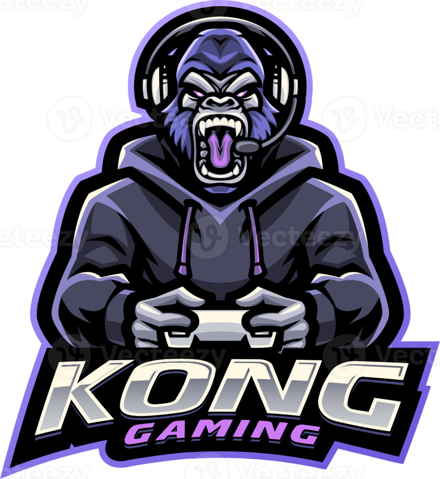Kong gaming mascot logo png
