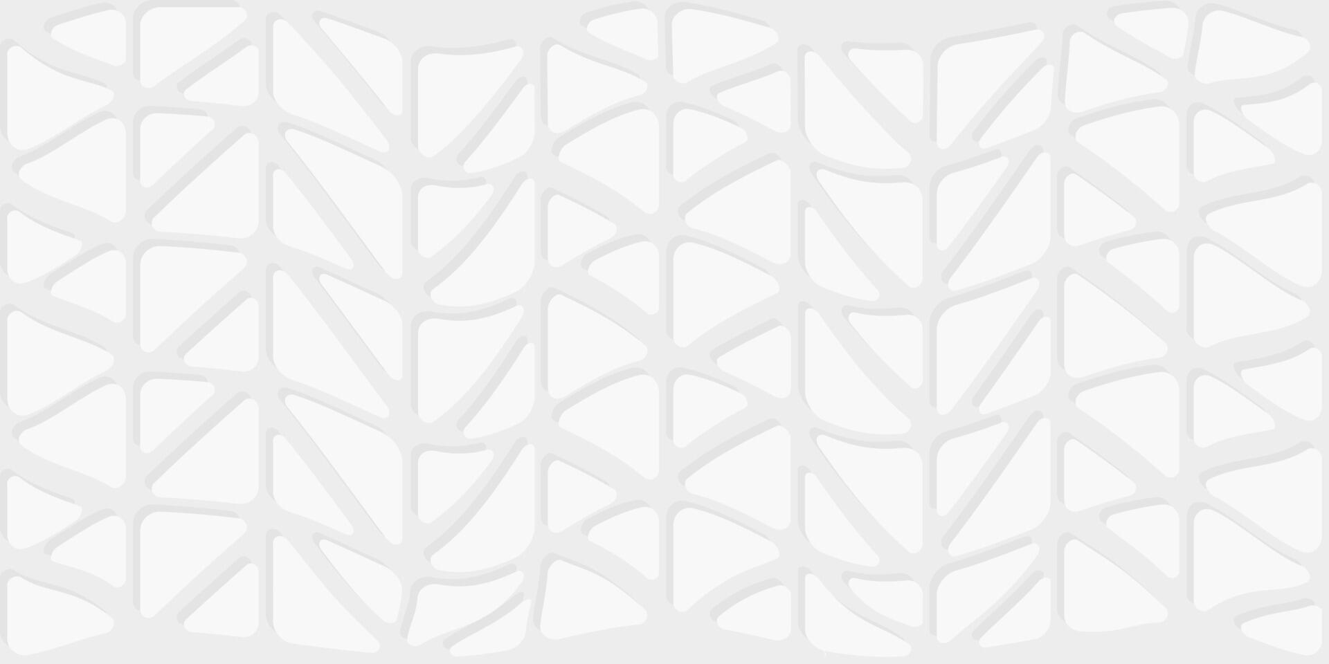 A subtle white abstract background with geometric pattern of interconnected triangles, creating a modern and minimalist texture vector
