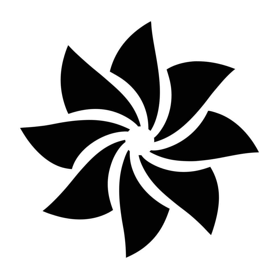 a black and white flower logo vector