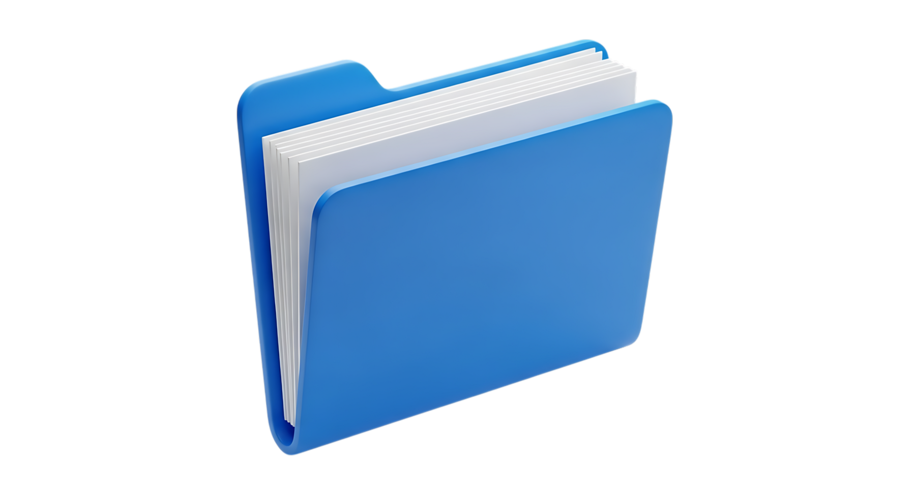 A blue folder with a white folder inside png