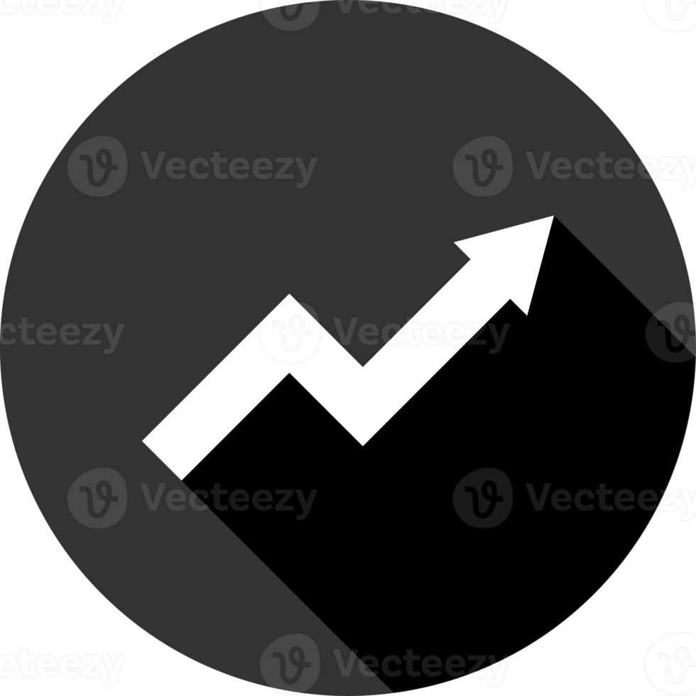 Black circle up arrow zigzag png