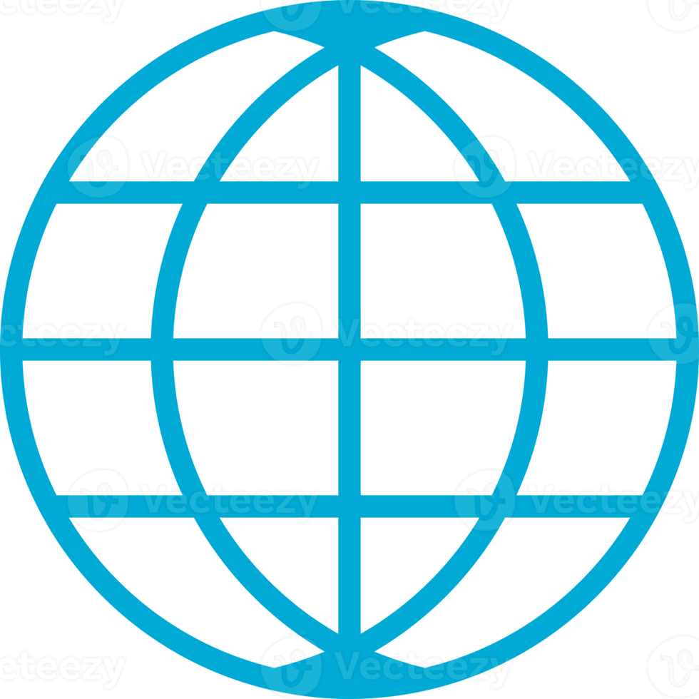 Blue line internet sign png