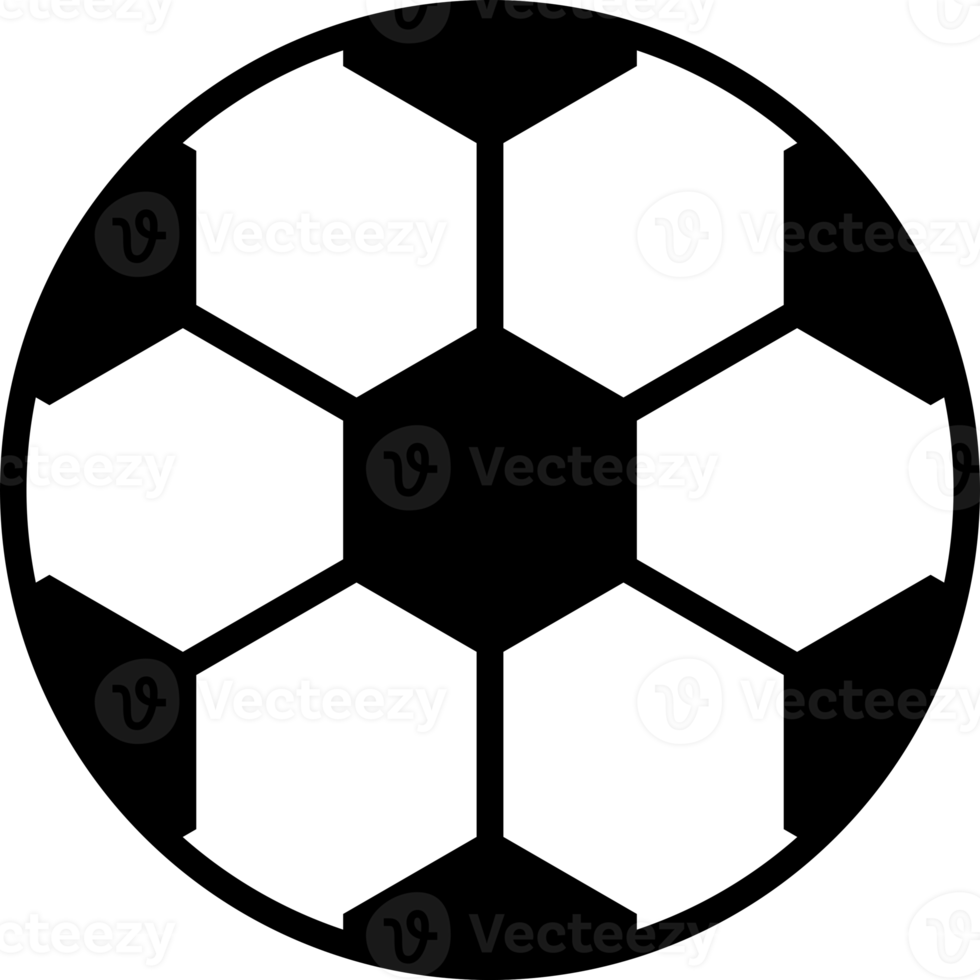 Black and white football sport icon png