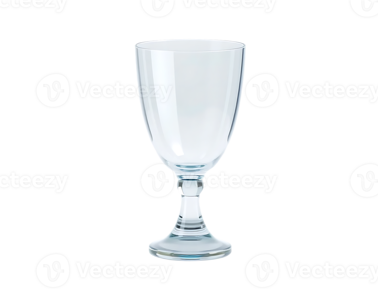 Elegant Empty Wine Glass on Transparent Background png