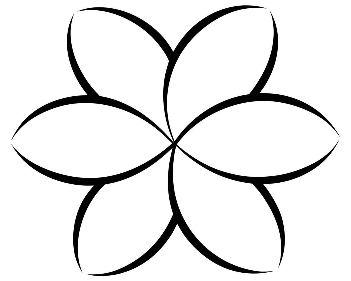 Elegant Black and White Abstract Flower Design Serene Minimalist Floral Illustration on White Background - Professional digital artwork with vibrant colors and detailed composition vector