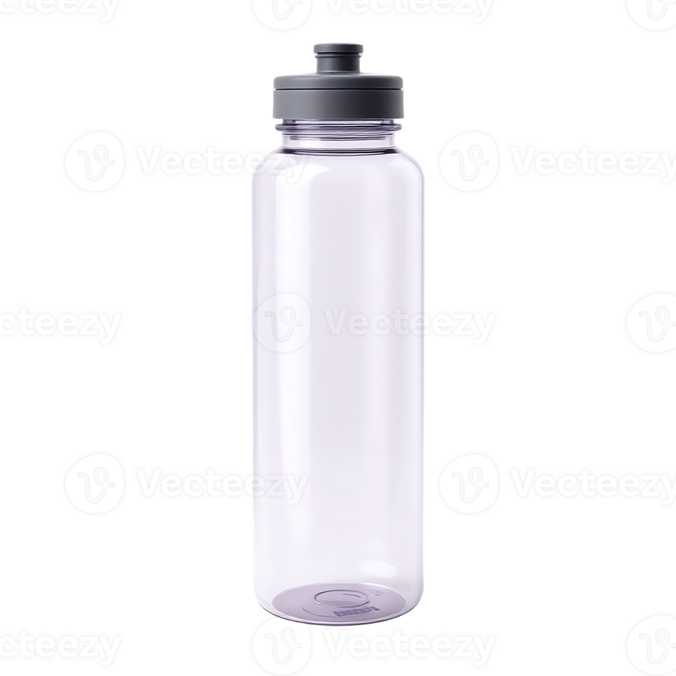 Transparent Water Bottle for Hydration on a Single Banner png