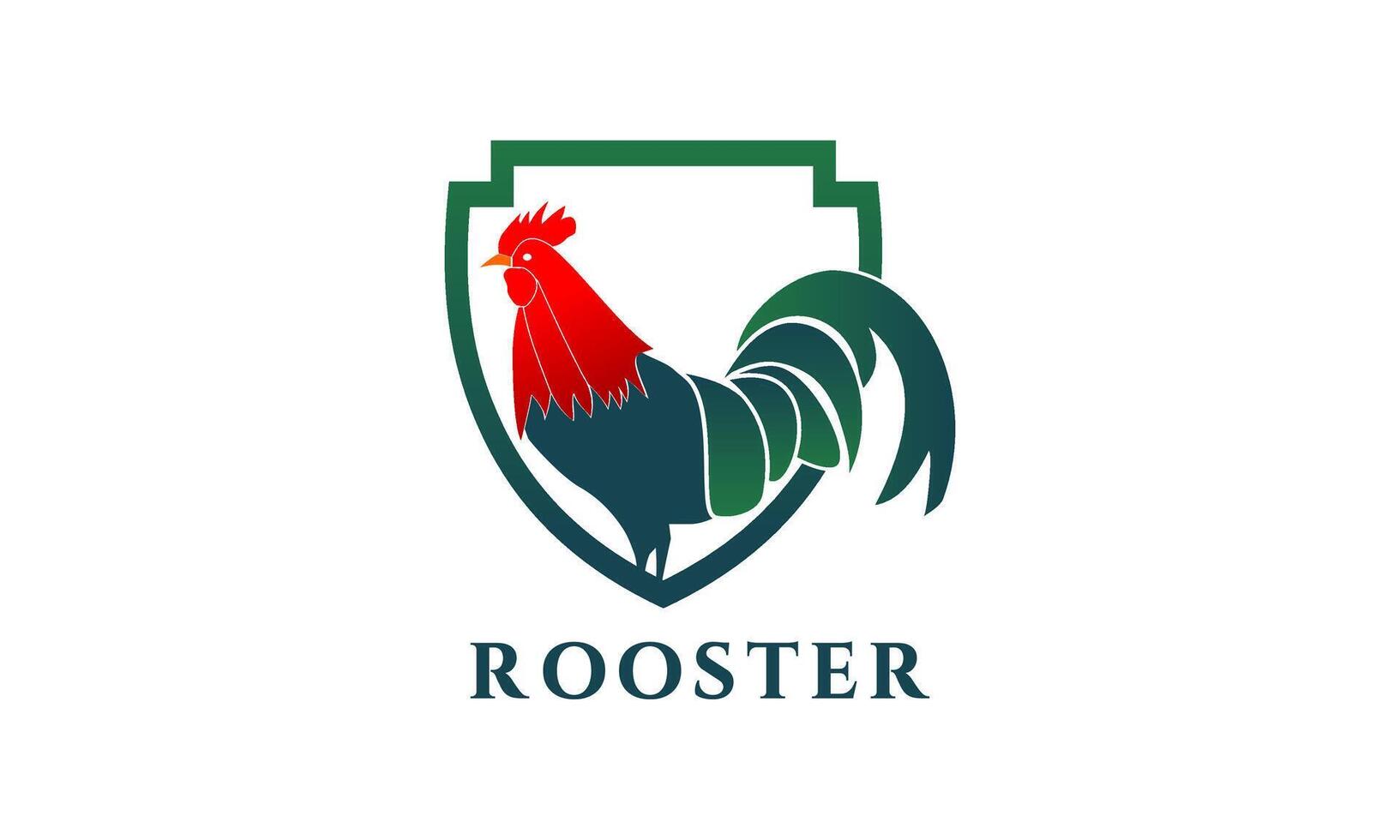 Chicken Rooster Custom Design Logo vector