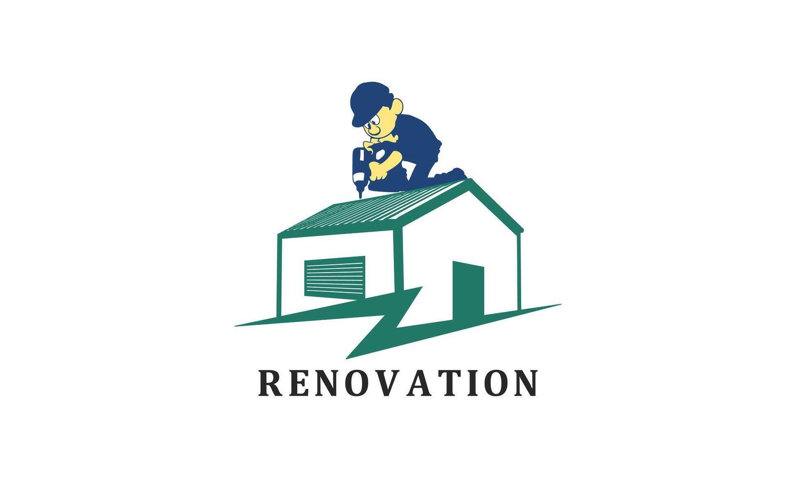 House Renovation Logo Template vector