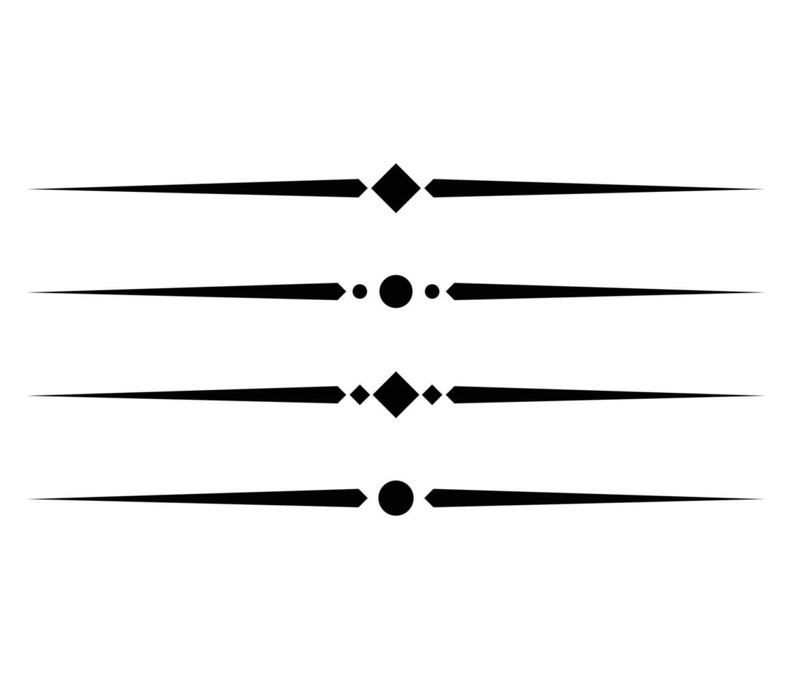 text separator shapes. set of line divider vector