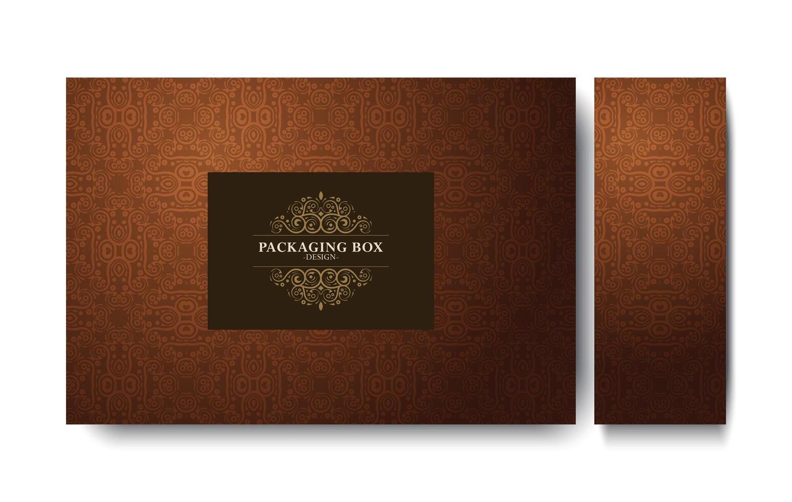 Elegant packaging box design vector