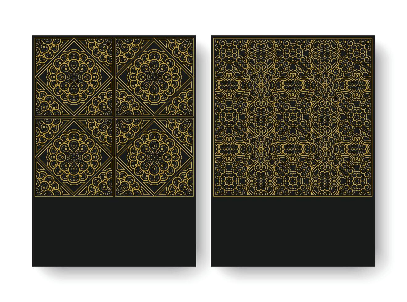 Elegant Line Art Abstract Background on Cover Design Template vector