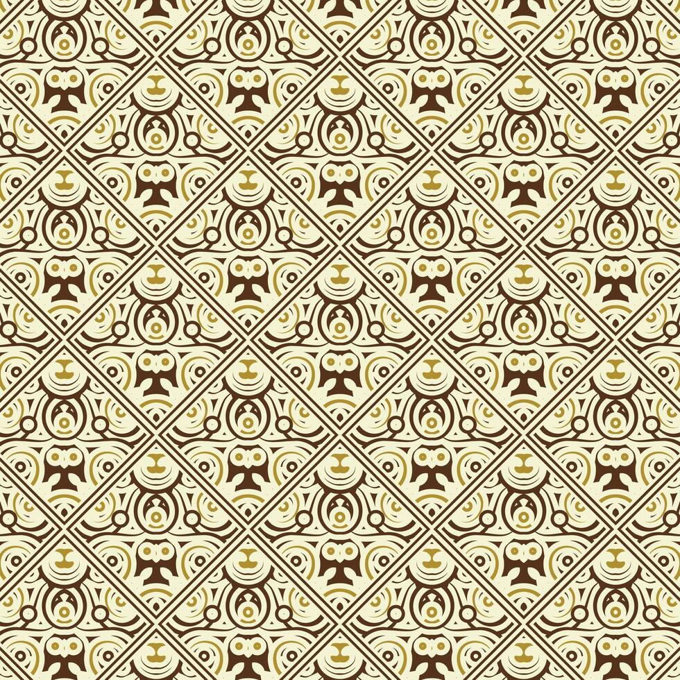 Decorative Floral Motif Repeat Seamless Pattern Background Texture template vector