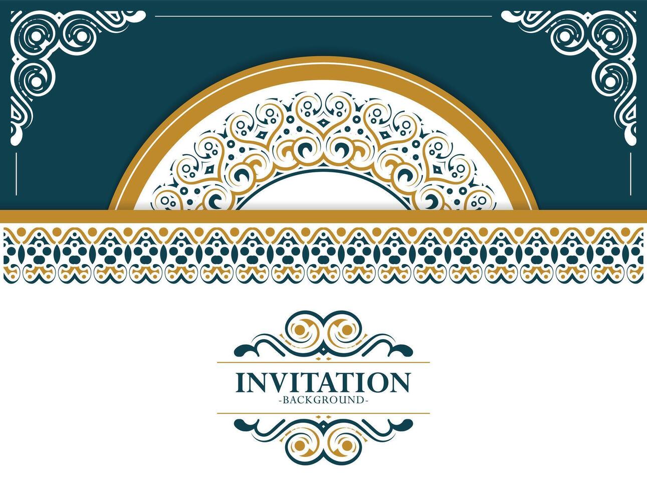 Colorful invitation background ornamental pattern. vector