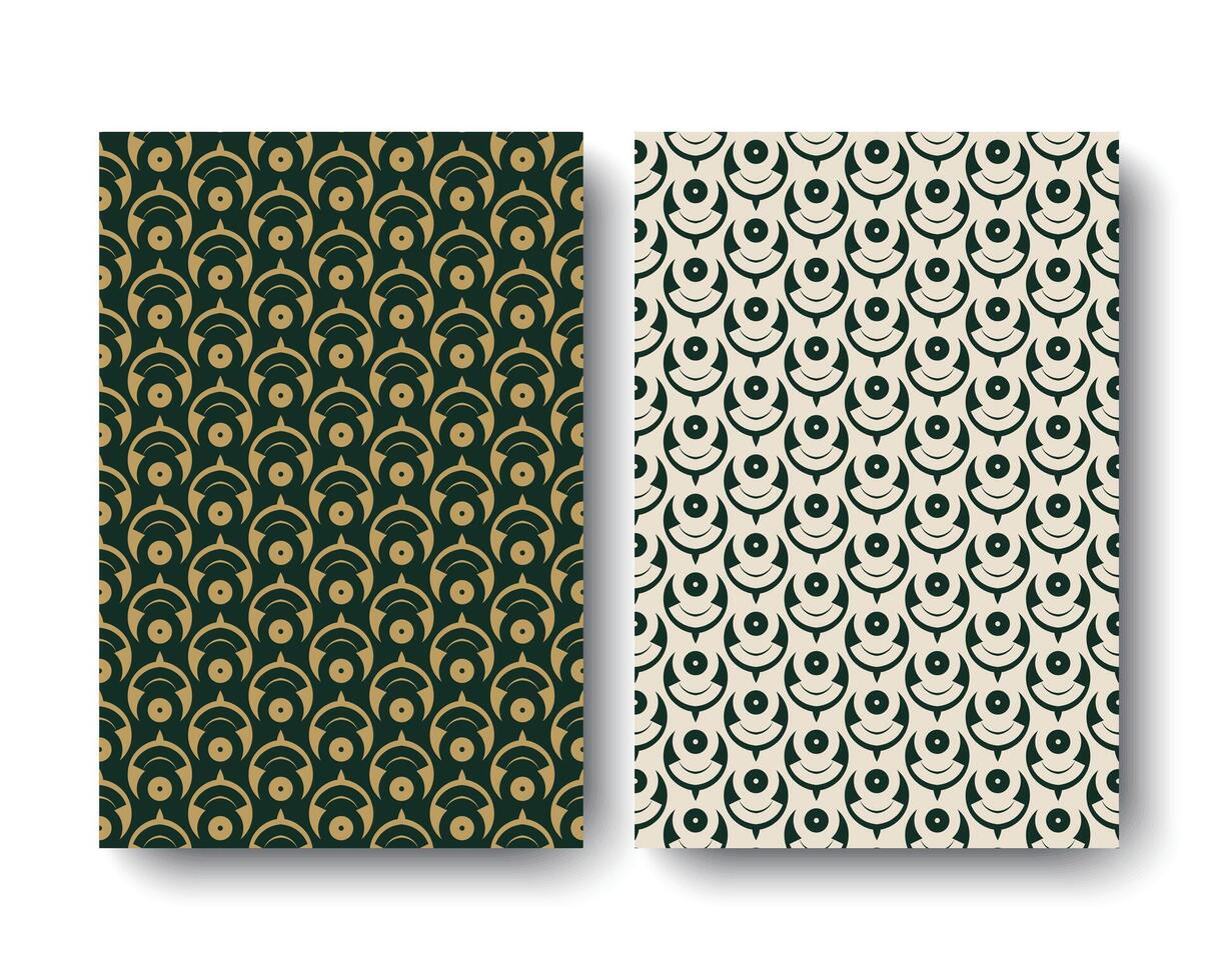 Geometric Circular Motif Minimalist Cover Design vector
