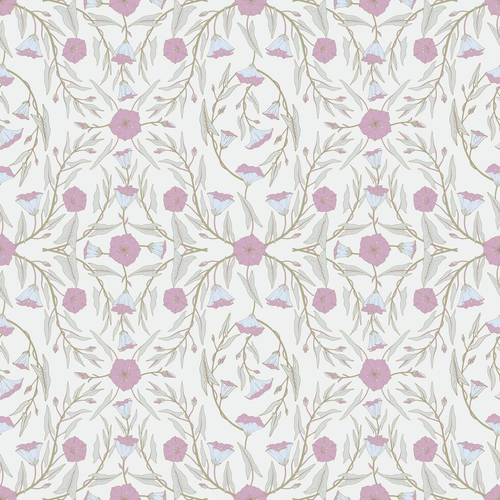 Floral pattern design for textiles vector
