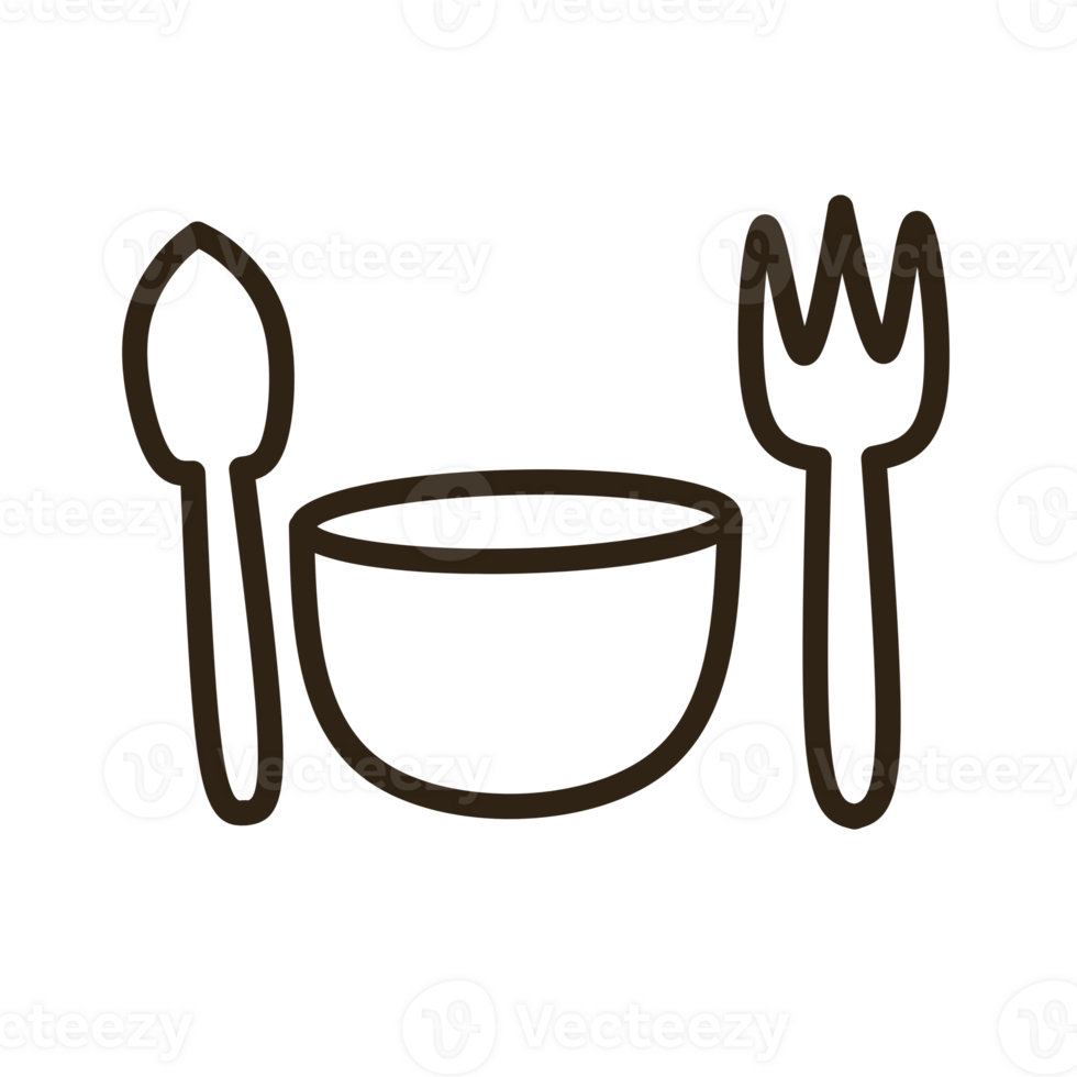 Fork, Spoon, and Bowl png