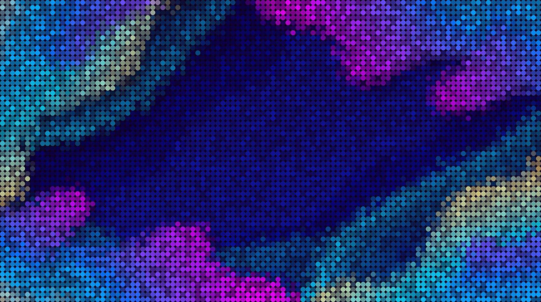 Abstract digital background composed of small circular pixels arranged in a grid pattern. vector