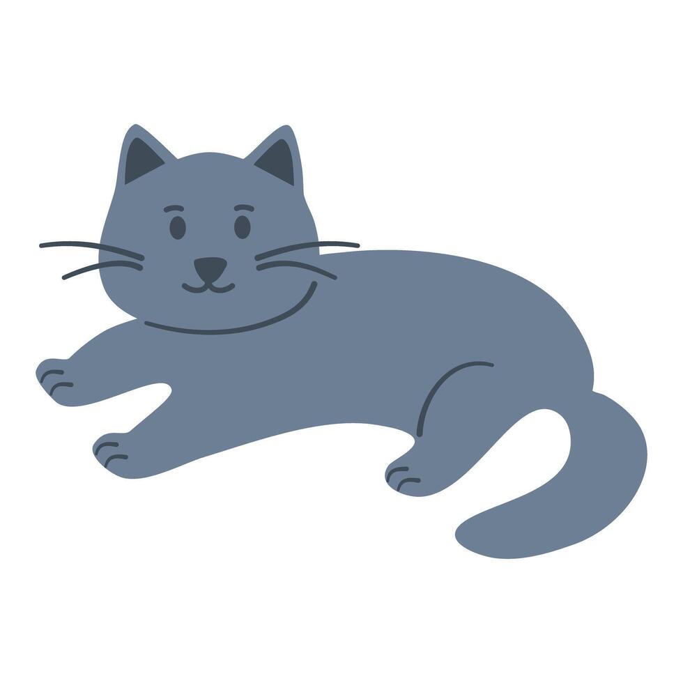 Cute and funny cats doodle vector