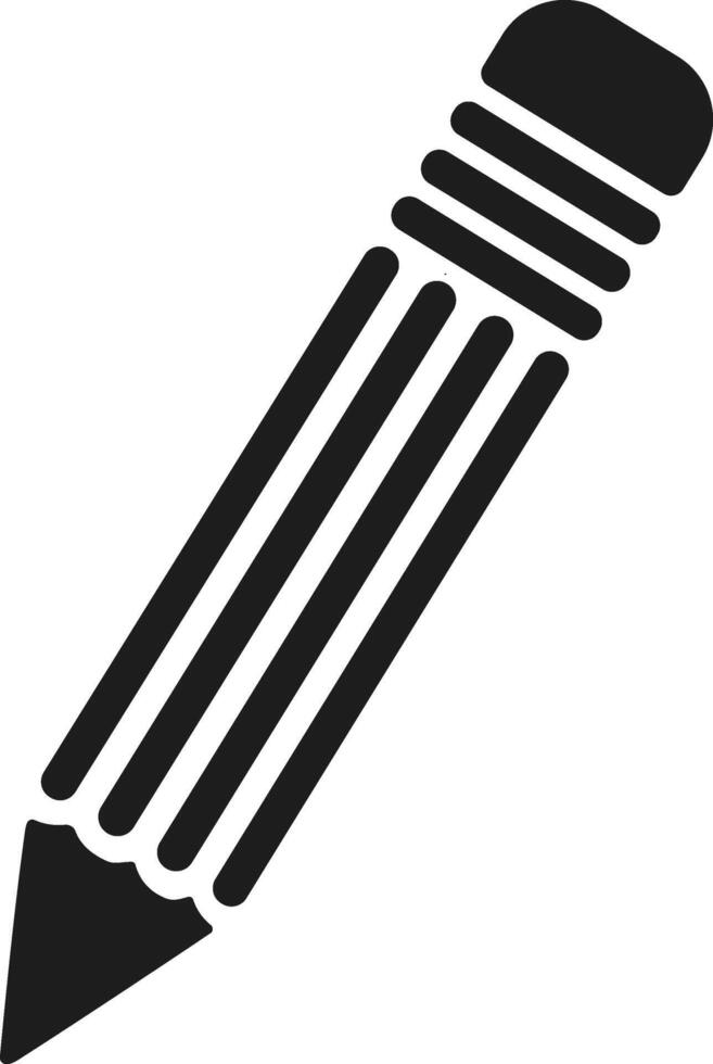 Pencil Silhouette Illustration vector