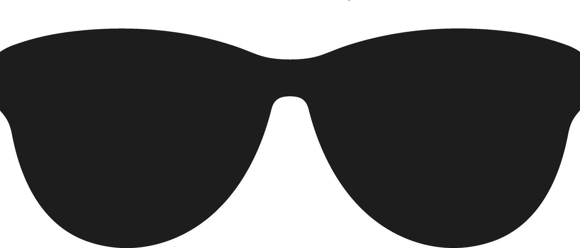 Minimal Sunglasses Silhouette for Summer and Fashion Design vector