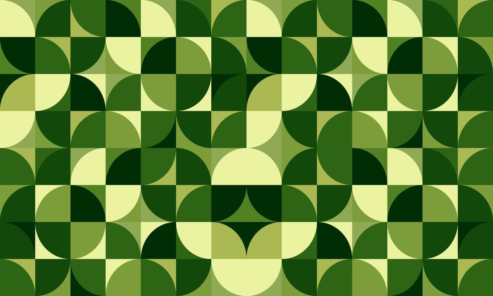 Green eco friendly symbol mosaic seamless pattern illustration set with nature abstract shapes. Fresh organic concept background print. Minimalist environment shape texture, geometry collage. vector