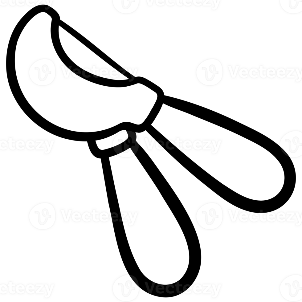 Pruning shears doodle png