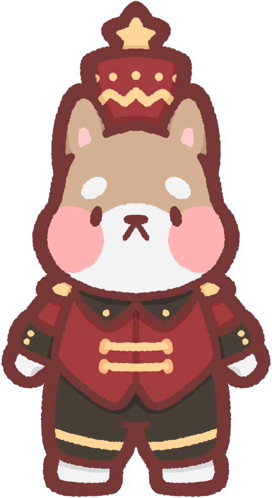 dog wearing a nutcracker costume png