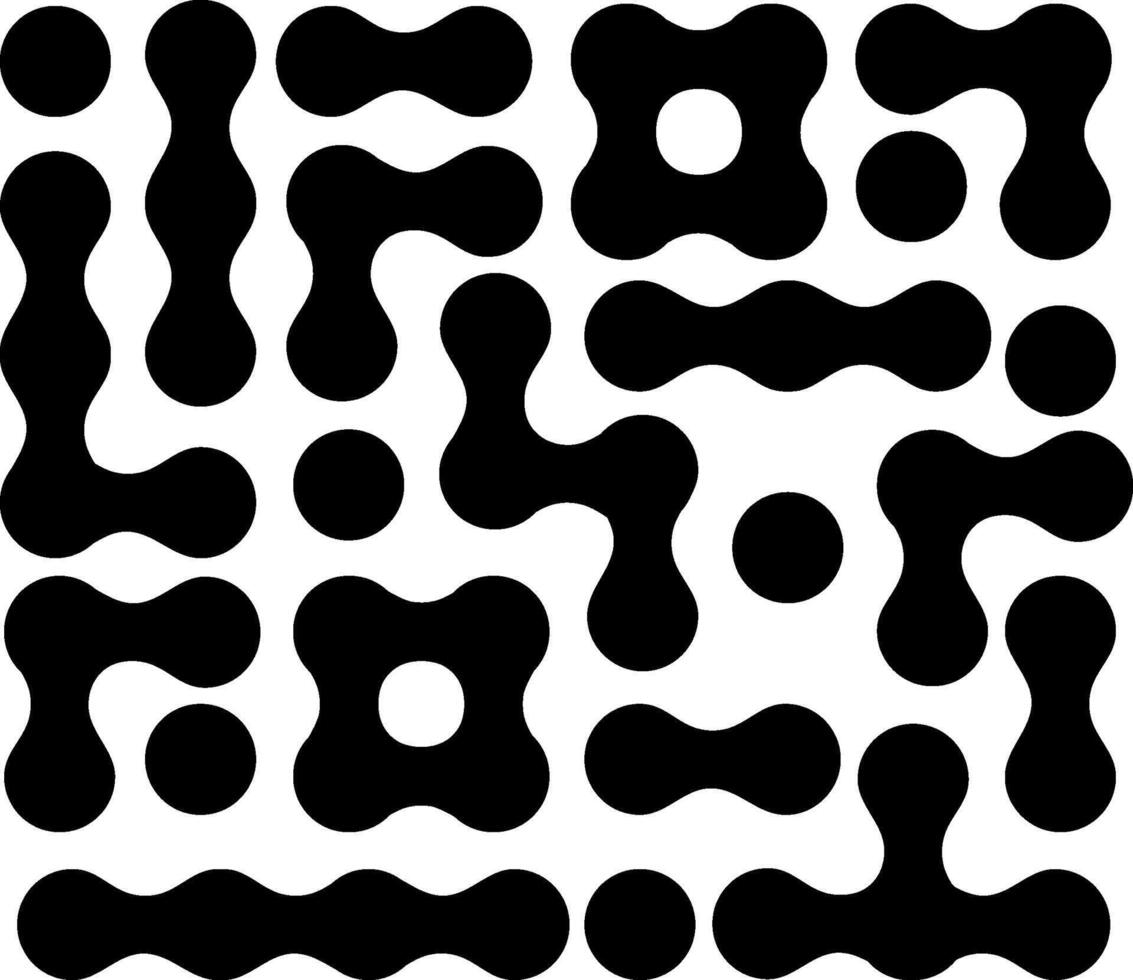 point metaball dot pattern Geometric shape vector