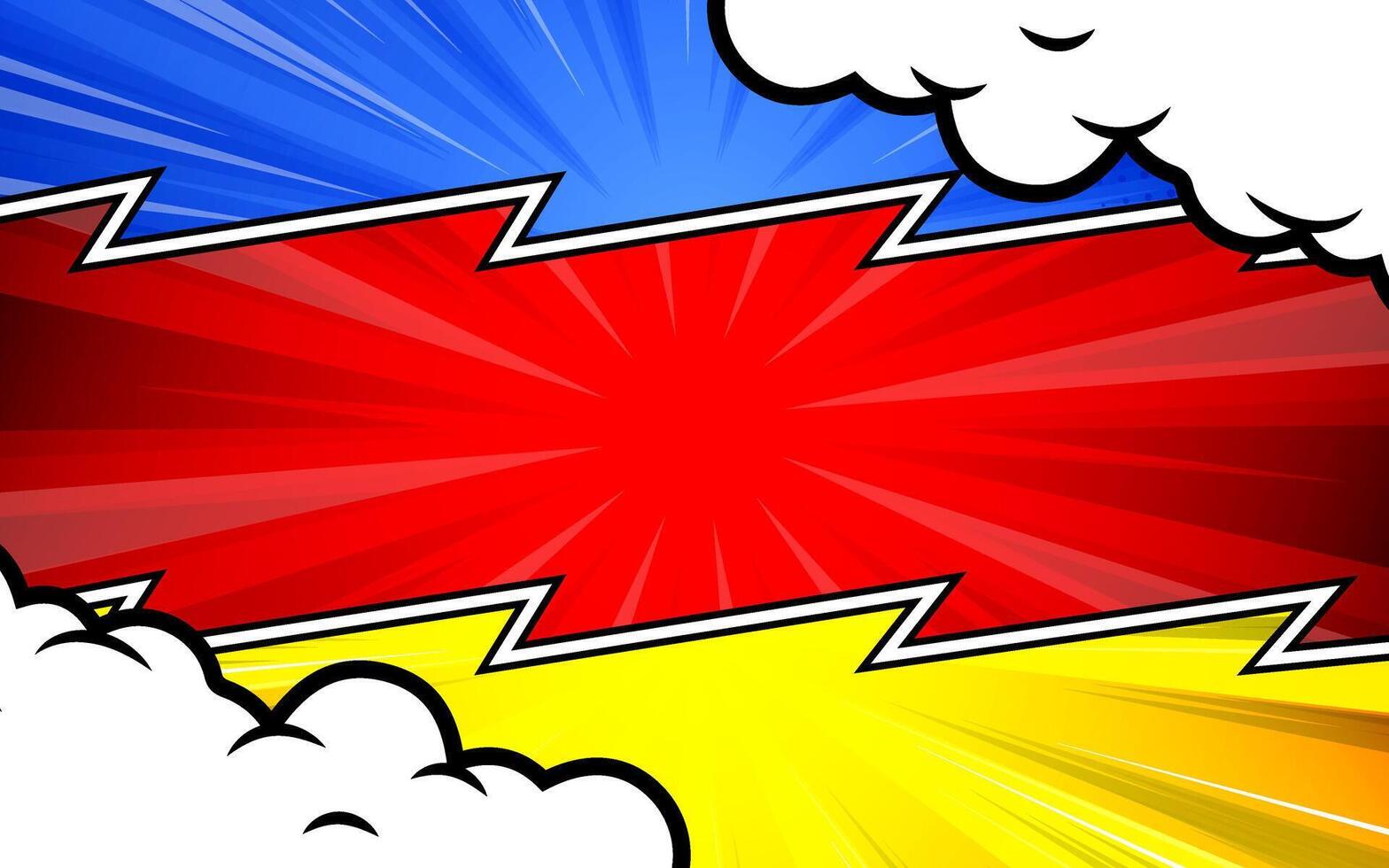 Comic book background with vibrant colors vector