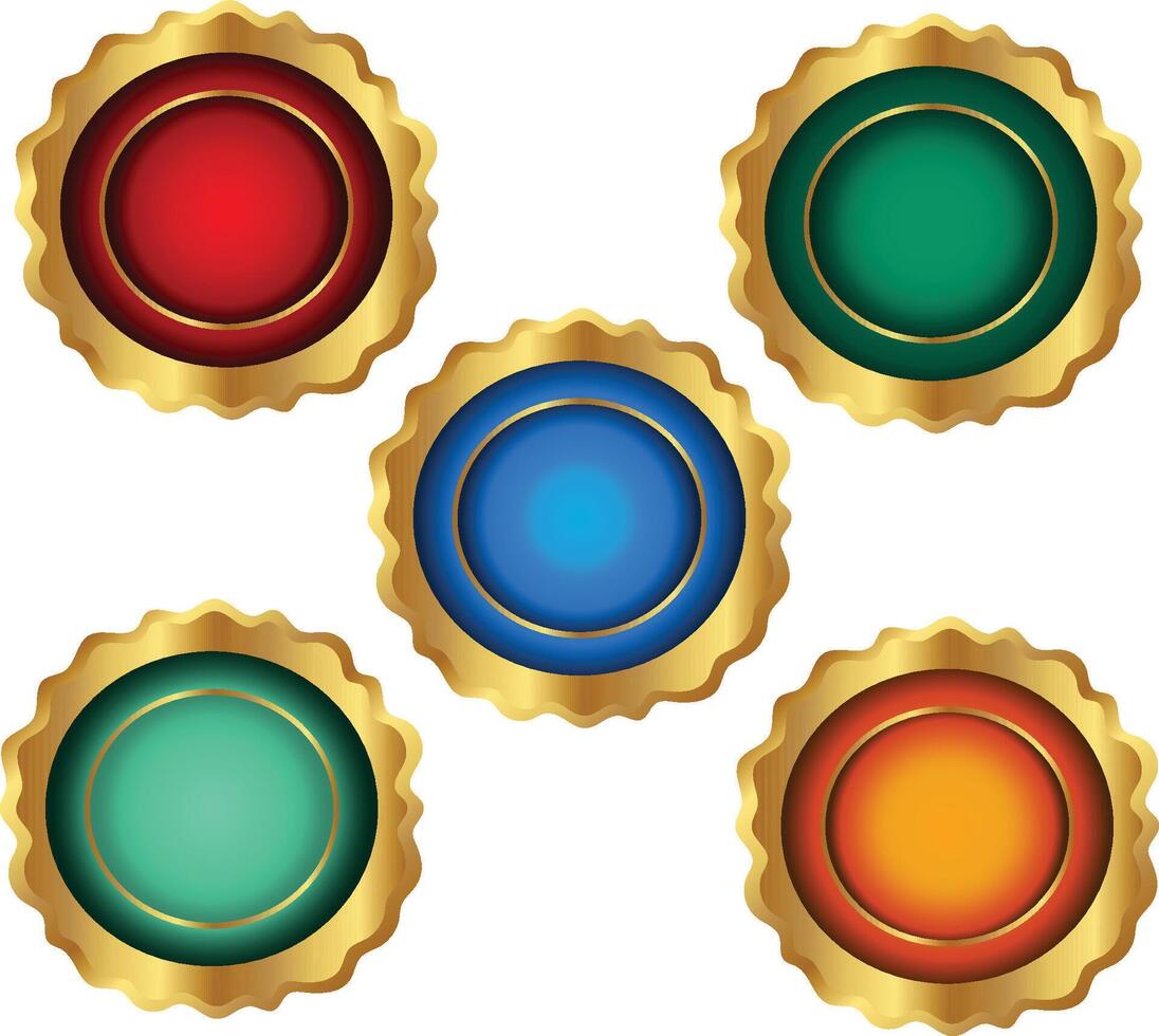 gold best award medal badge with ribbon free illustration vector