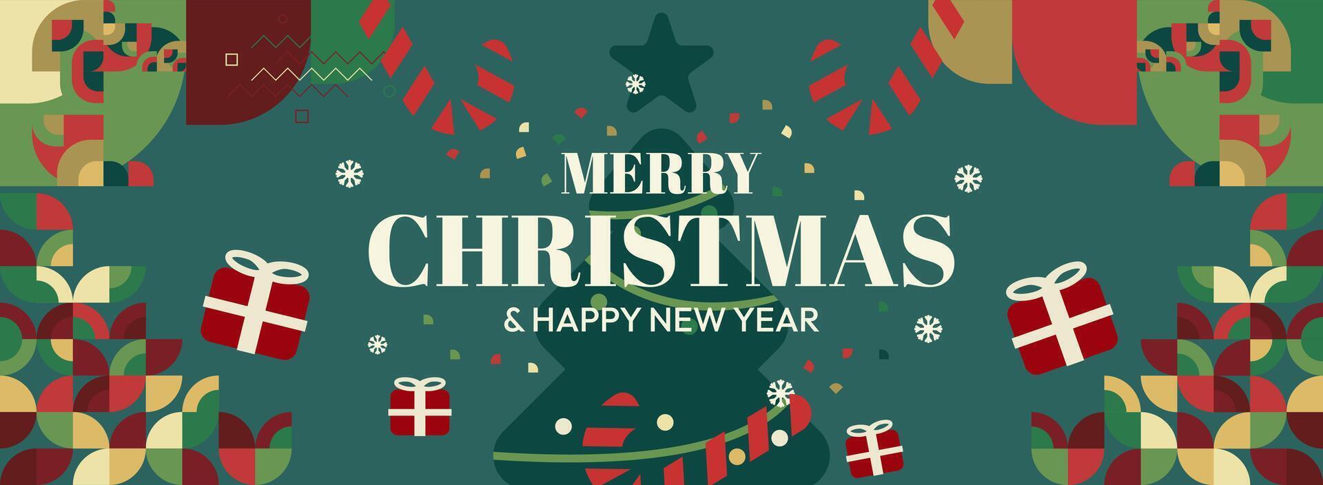 Unleash your creativity this holiday season. Unique backgrounds for Christmas and New Year with bold geometric designs for websites. vector