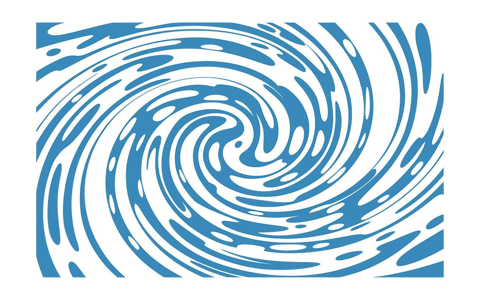 Abstract Blue and White Vortex Pattern, Water Swirl Illustration vector