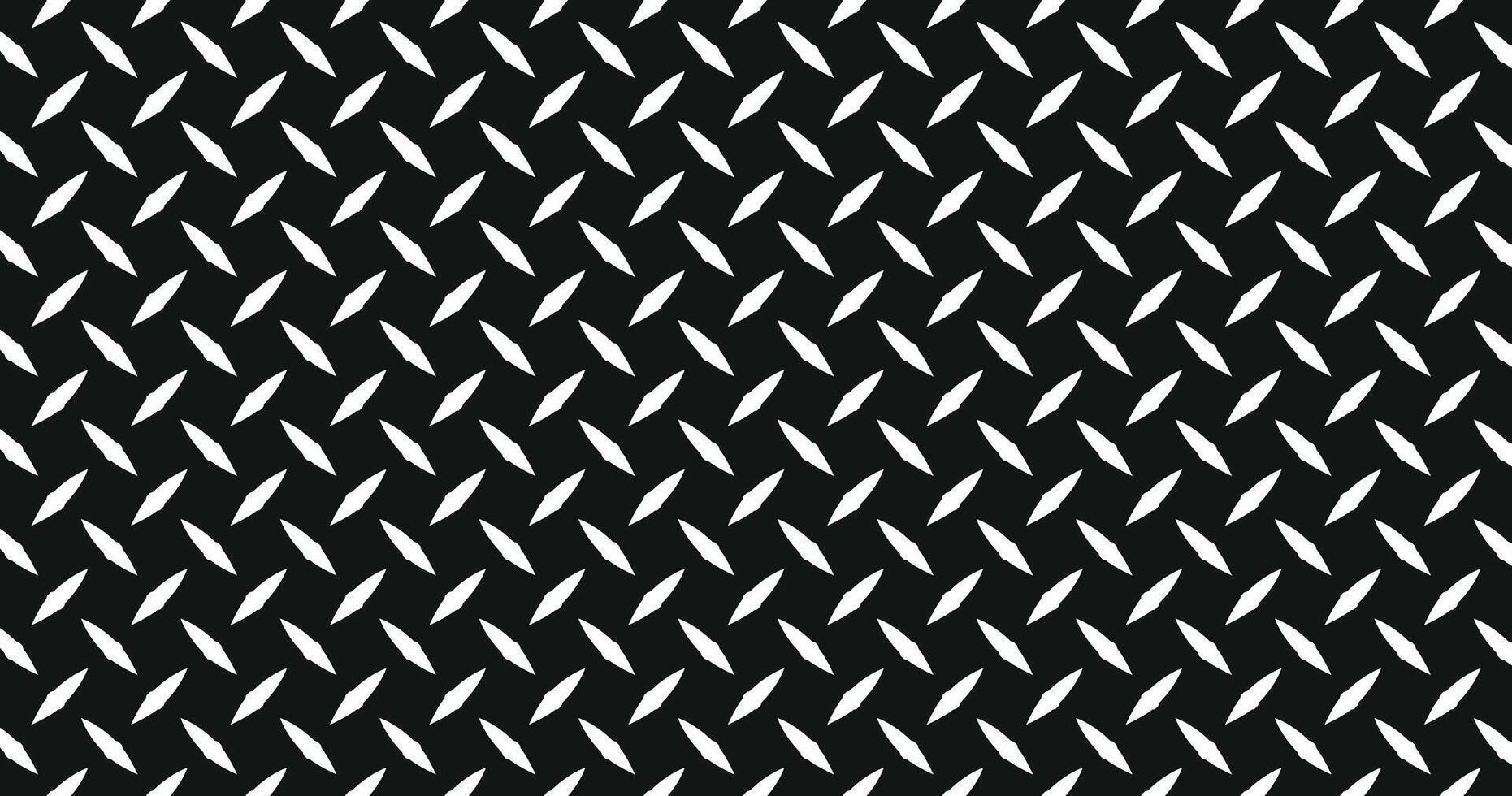 black and white metal tread diamond plate pattern steel texture illustration wallpaper wide background suitable for your fabric pattern vector