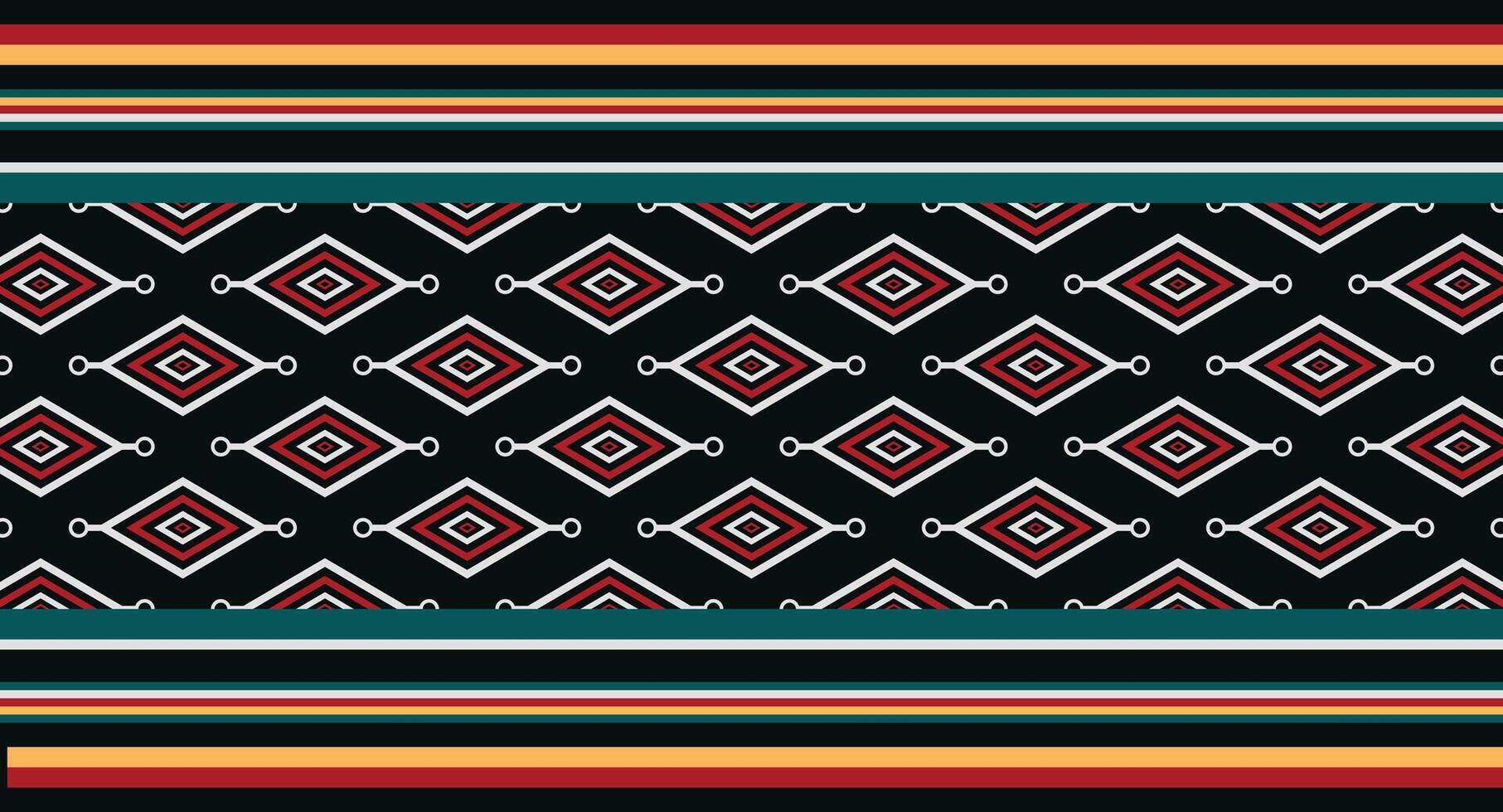 Geometric pattern with colorful diamonds vector