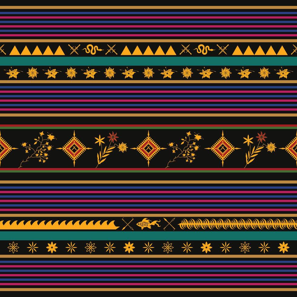 Vibrant geometric pattern design vector