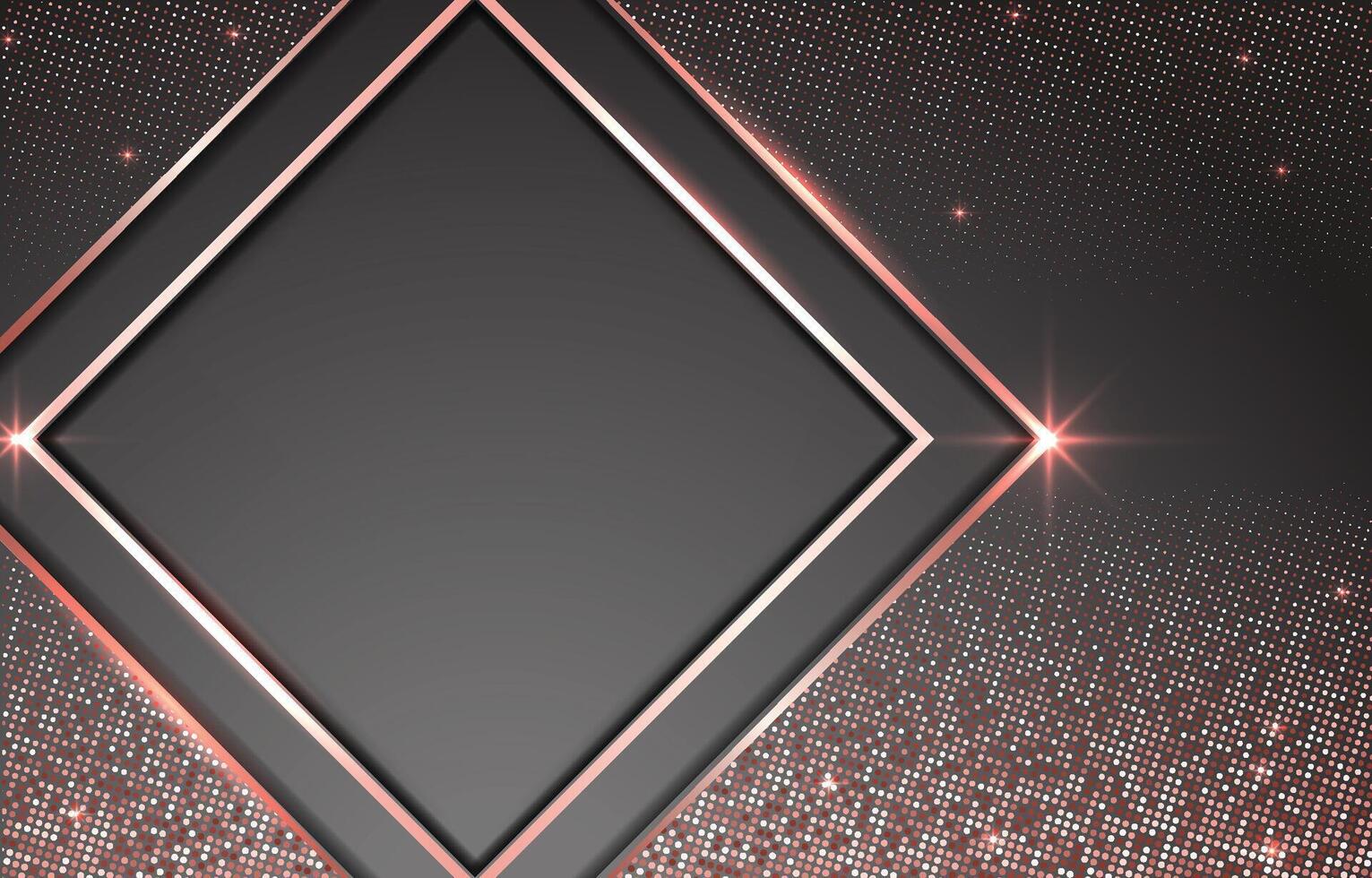 Stylish diamond frame design vector