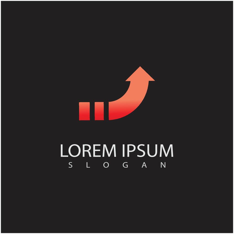 Simple background Arrow logo vector