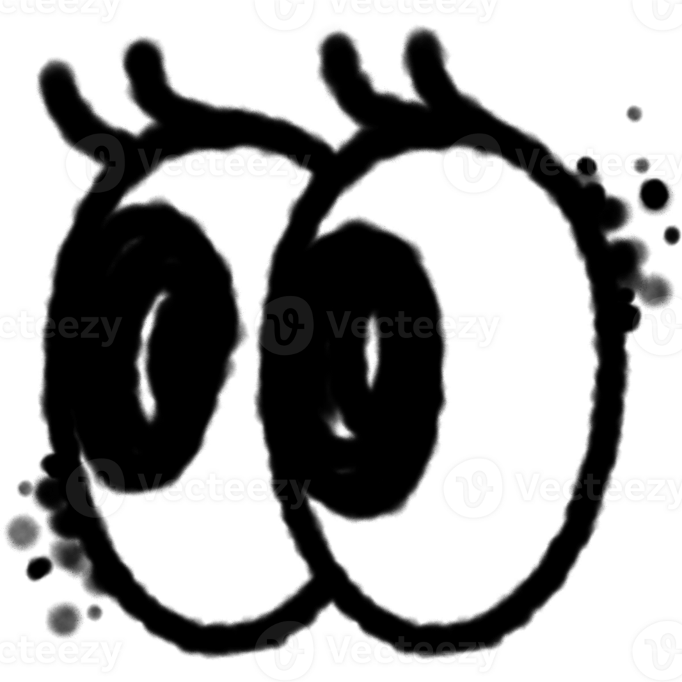 Graffiti street art. Graffiti Eyes spray paint texture png