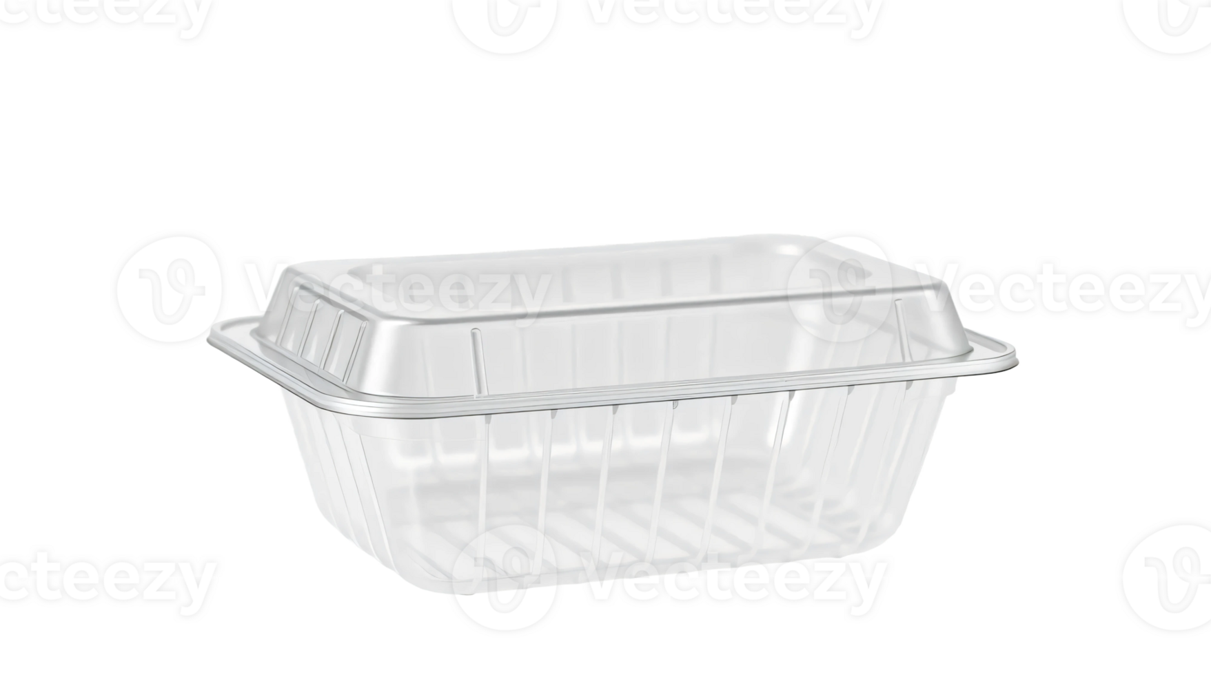 A clear plastic container with a lid png
