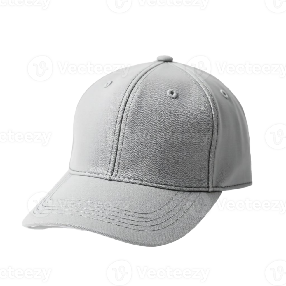 A cap that is made of a light gray material png