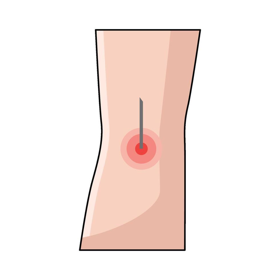 Injection Site illustration vector