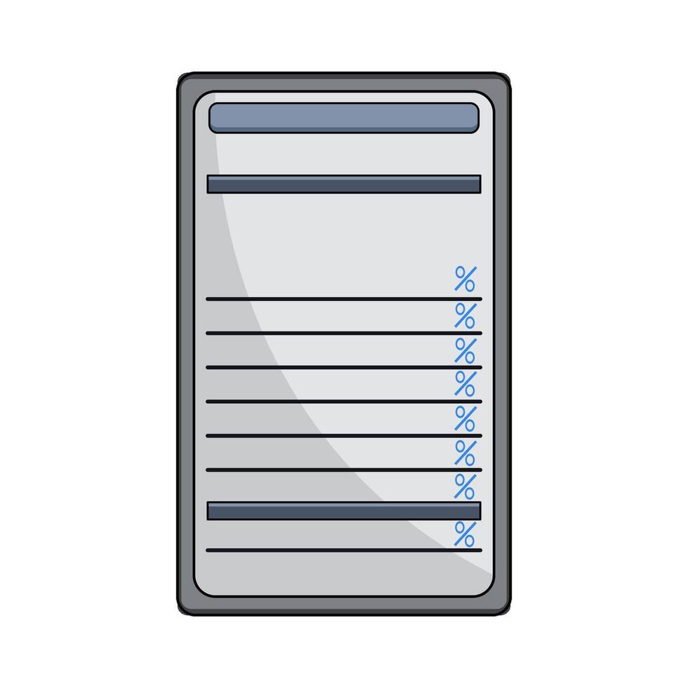 illustration of Nutrition Label vector